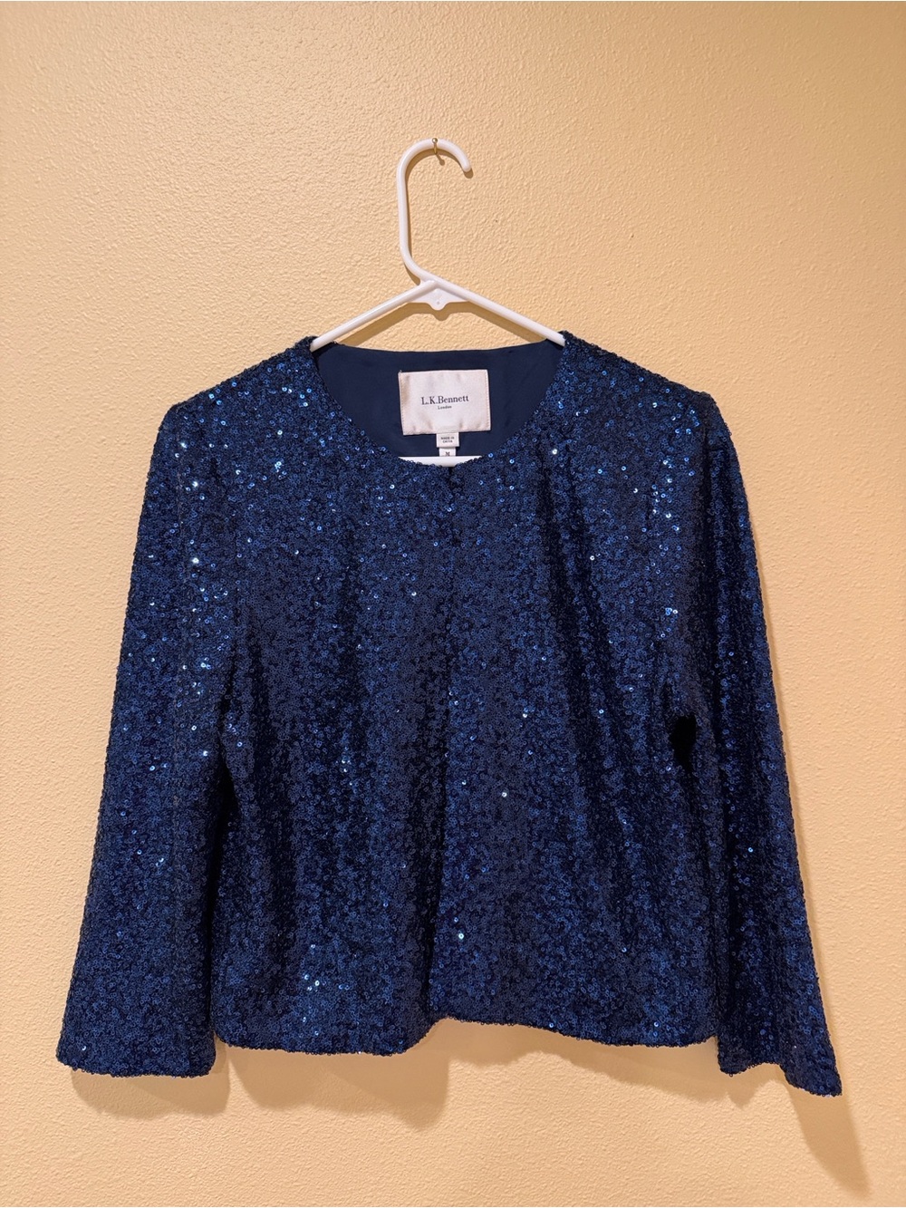 LK Bennett (London) Navy Sequin Blazer Jacket